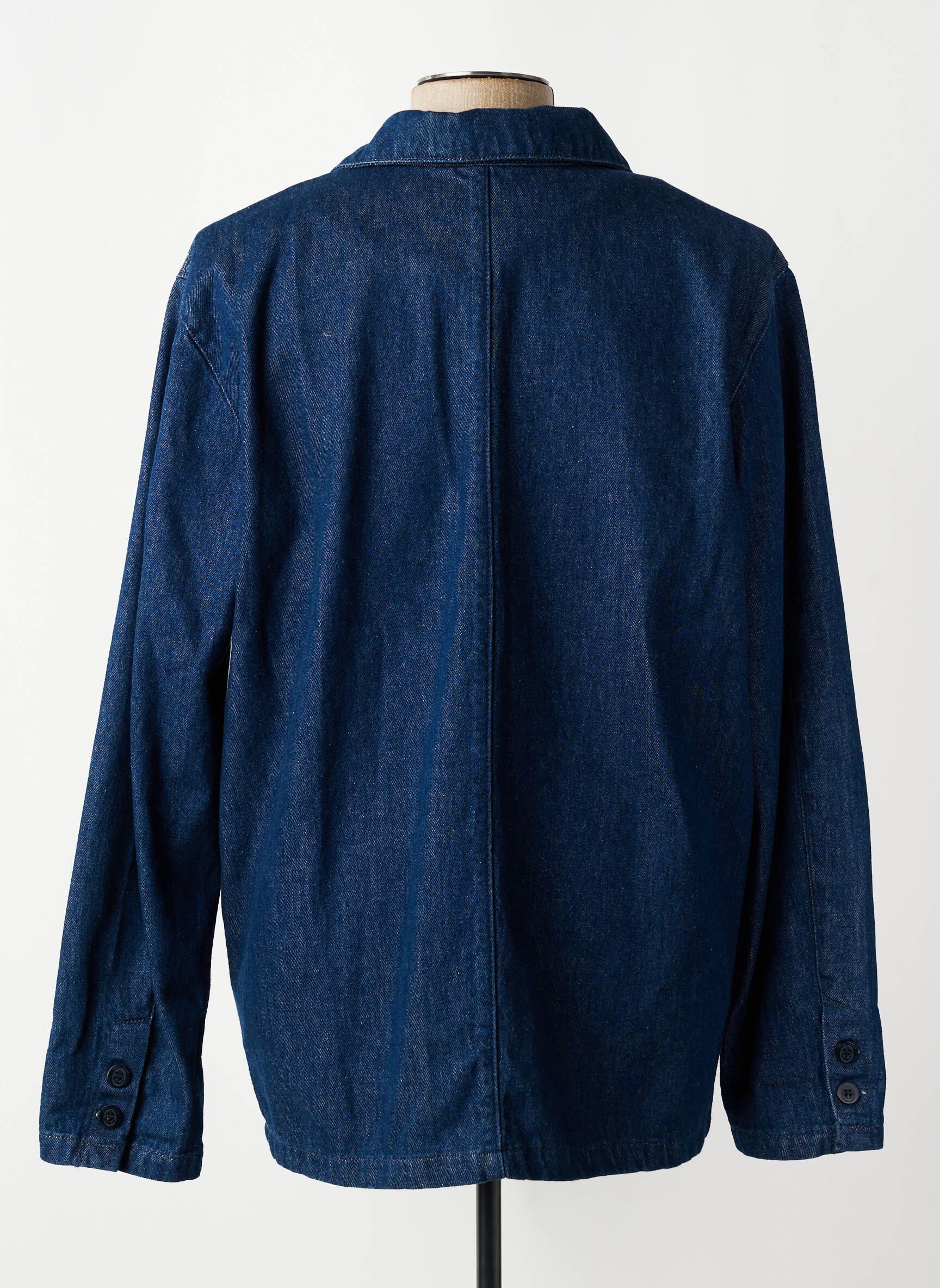 Veste casual fermeture boutonnée sur le devant bleu SAINT JAMES homme