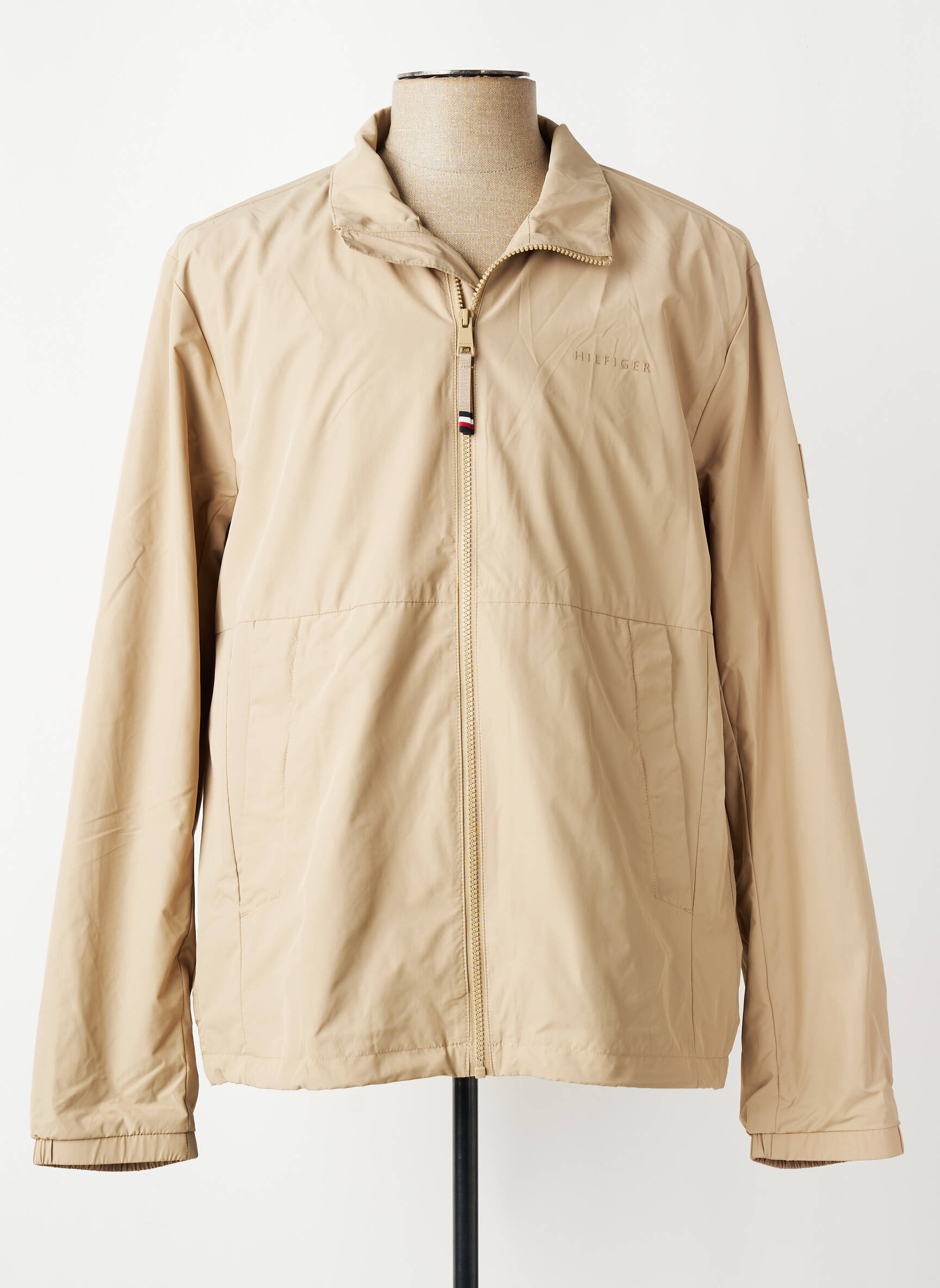 Coupe-vent manches longues sans capuche beige TOMMY HILFIGER homme
