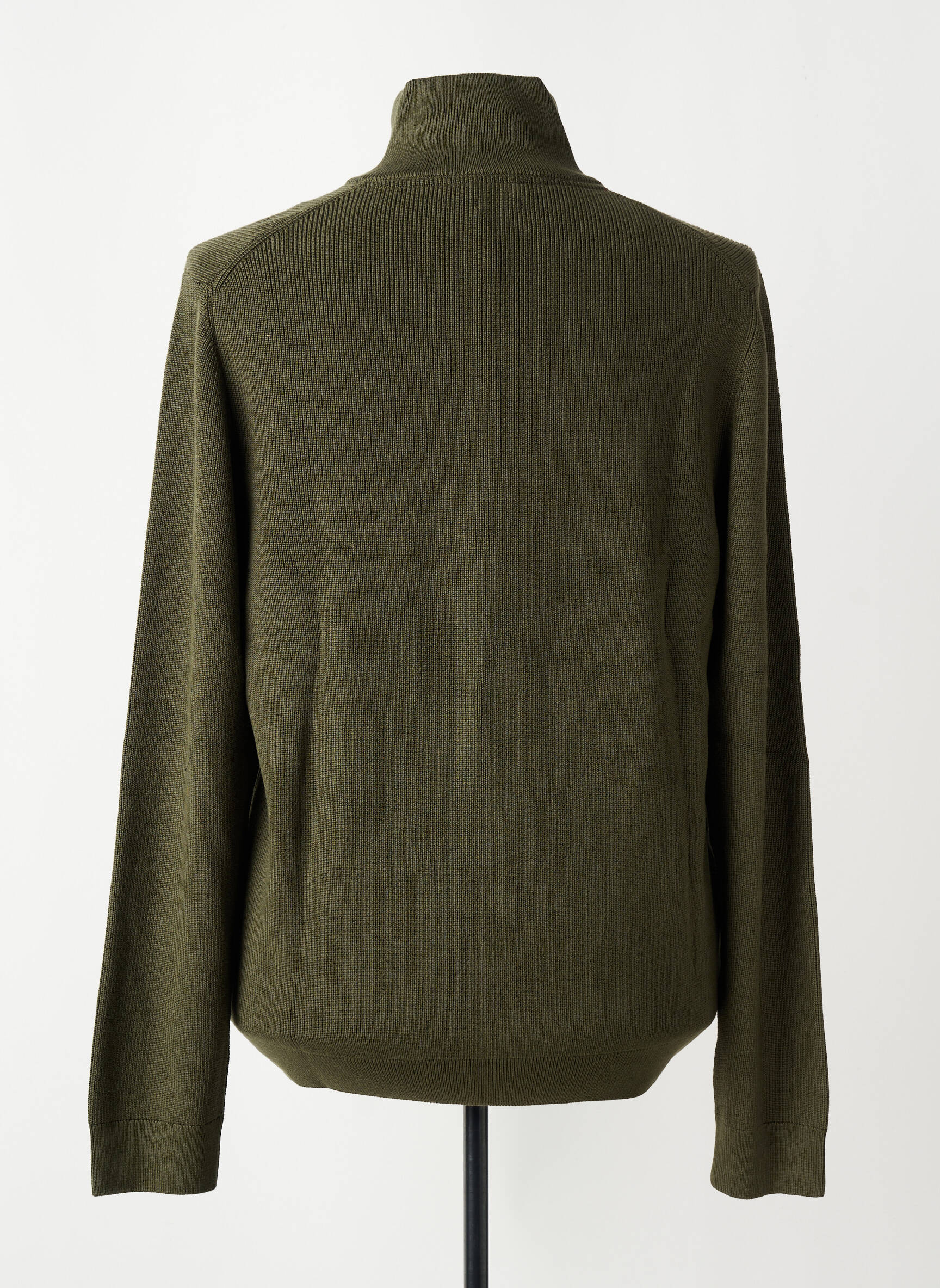 Gilet manches longues maille fine vert HECHTER STUDIO homme