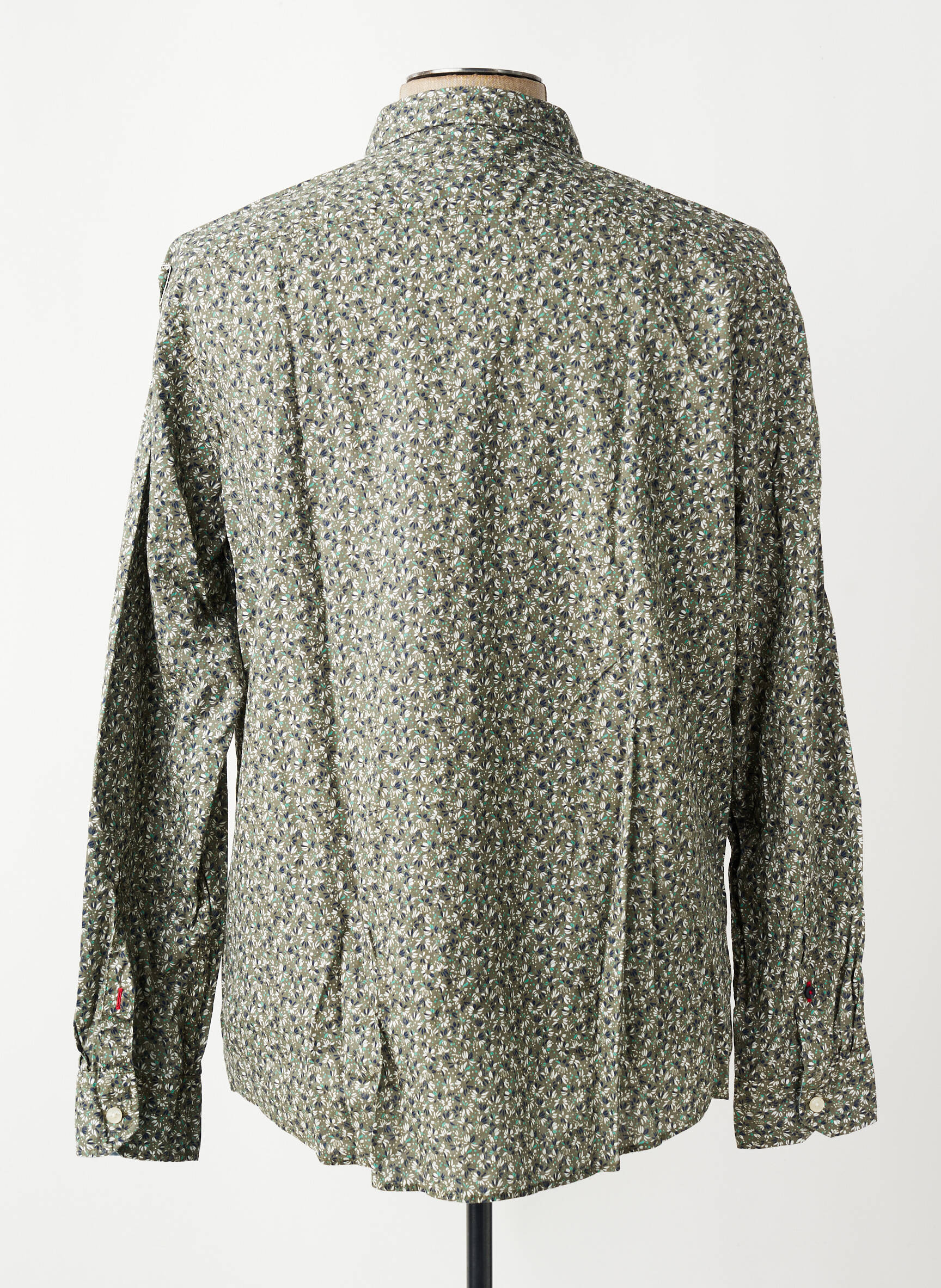 Chemise manches longues imprimé fantaisie vert OLYMP homme