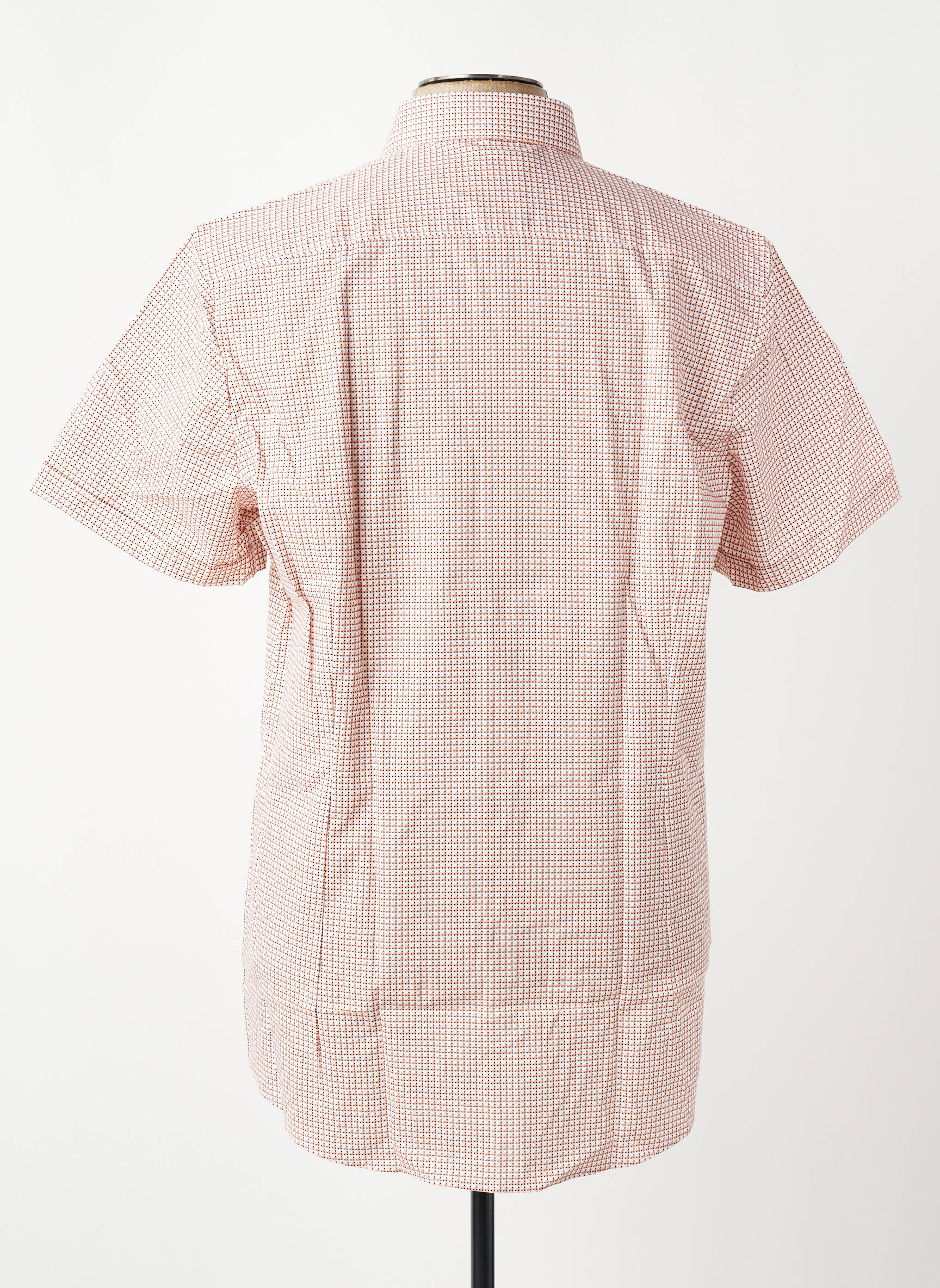 Chemise manches courtes imprimé fantaisie orange OLYMP homme