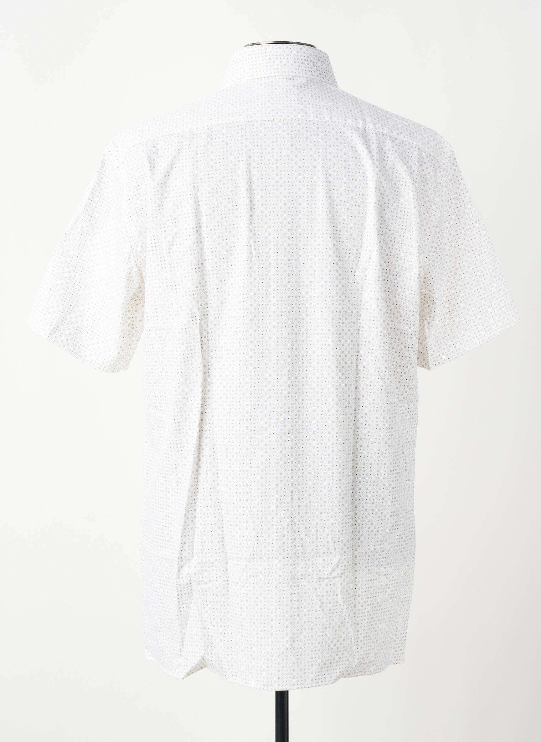 Chemise manches courtes imprimé fantaisie blanc OLYMP homme