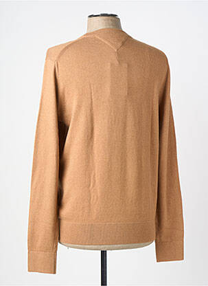 Pull stretch manches longues marron TOMMY HILFIGER homme