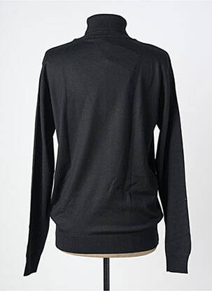Pull col roulé stretch manches longues noir COFOX homme