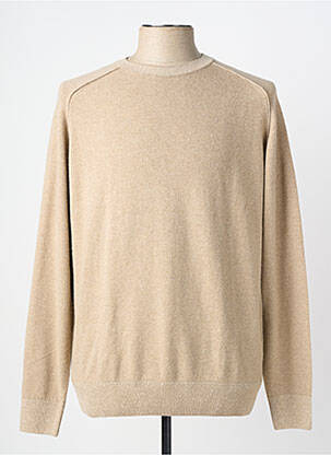 Pull stretch manches longues beige MASSIMO BONI homme