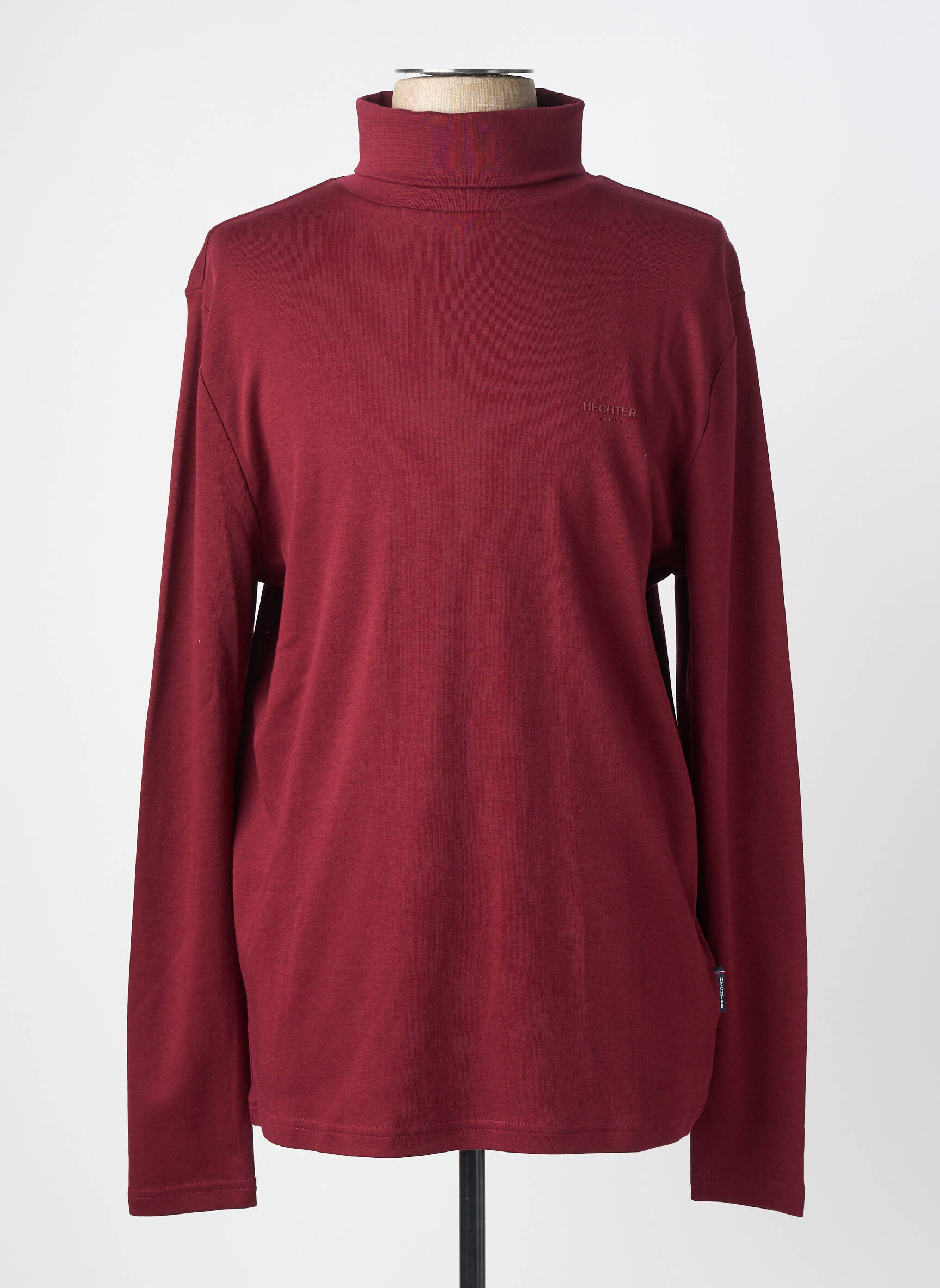 Sous-pull stretch manches longues rouge DANIEL HECHTER homme