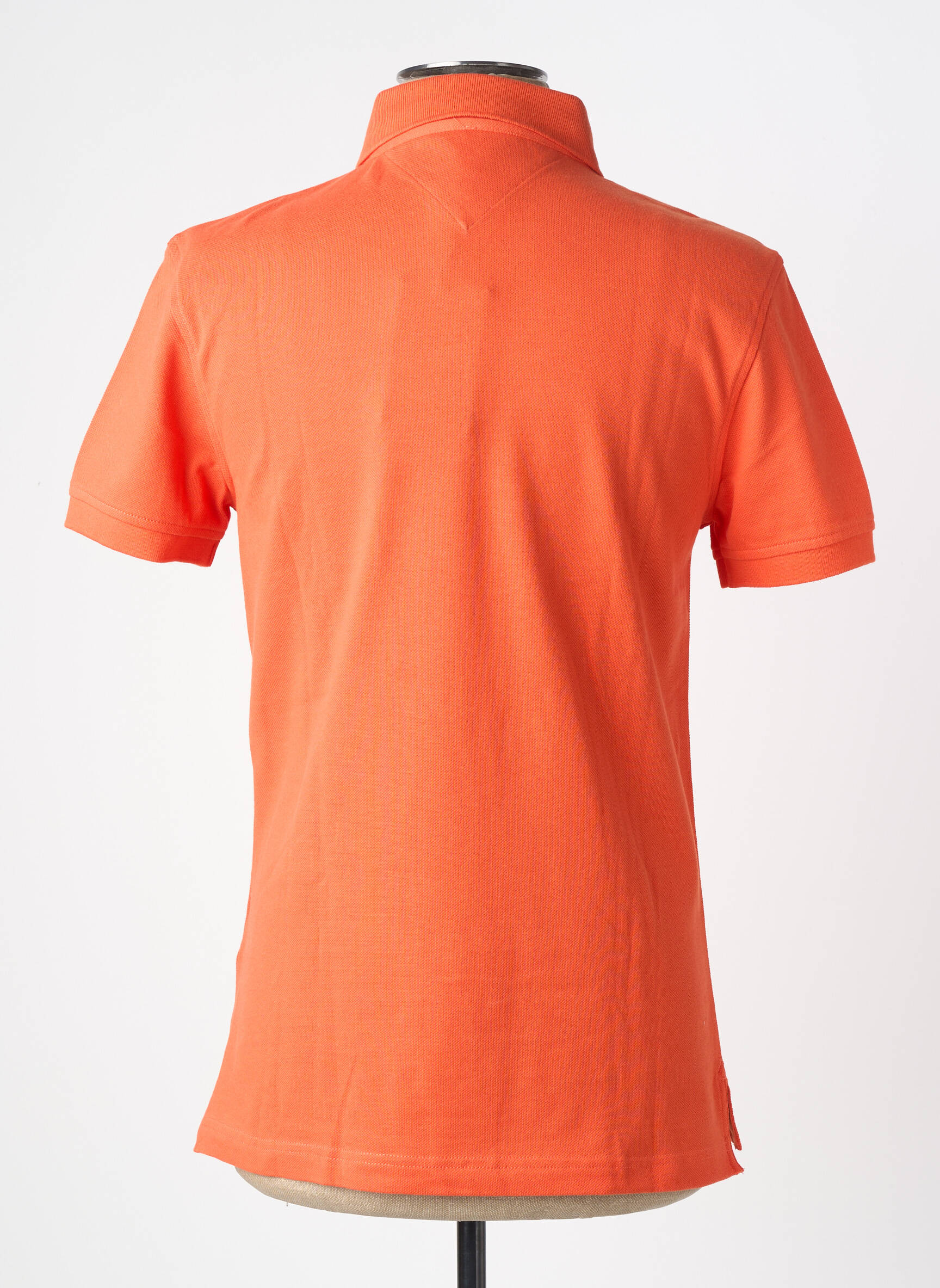 Polo stretch manches courtes orange TOMMY HILFIGER homme