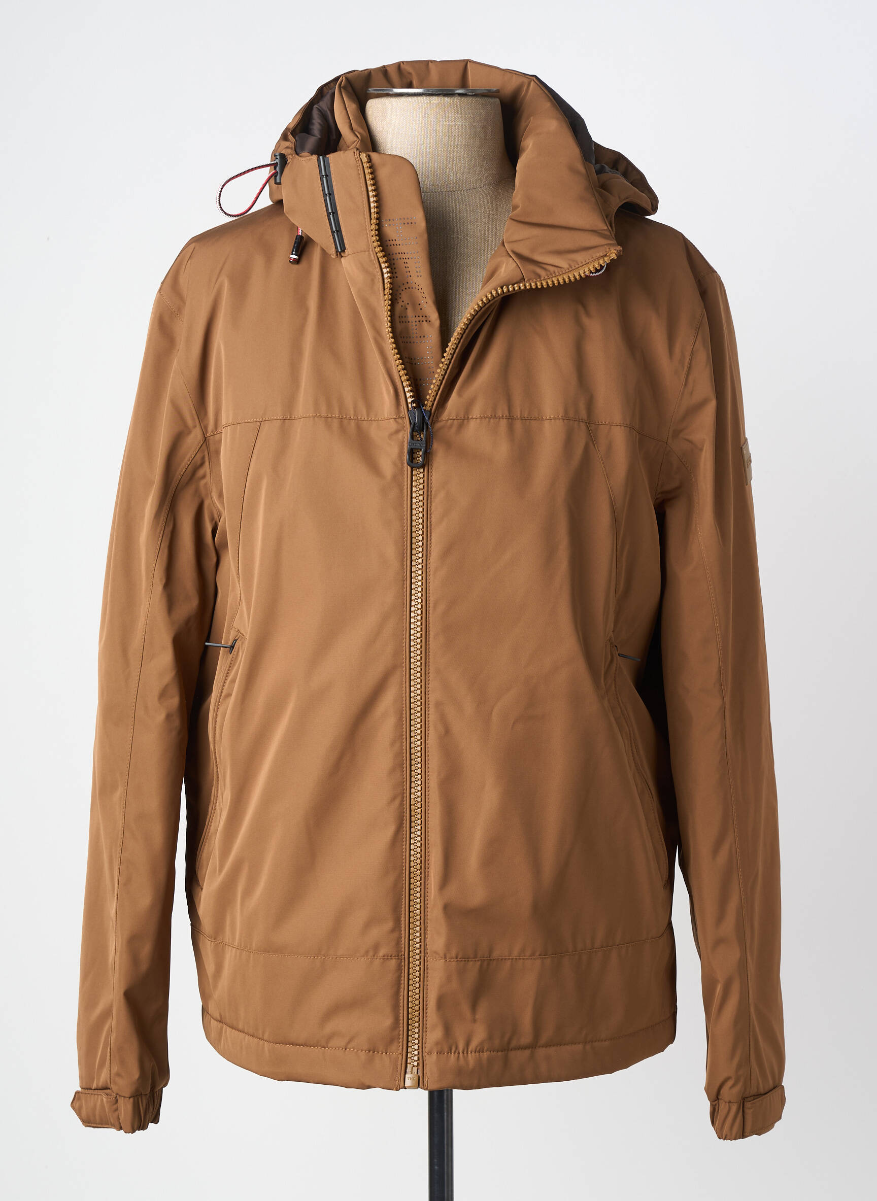 Doudoune manches longues a capuche marron DANIEL HECHTER homme