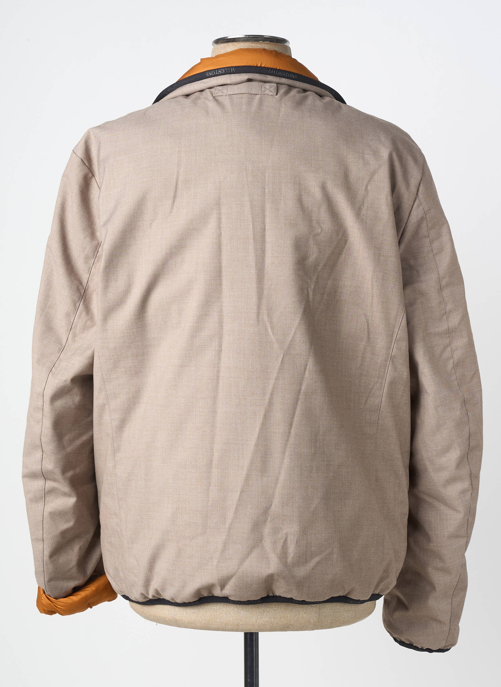 Doudoune manches longues sans capuche marron MILLESTONE homme