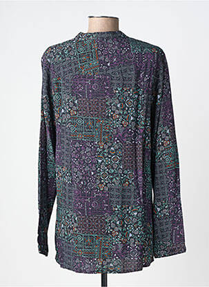 Blouse tissage popeline manches longues noir AGATHE & LOUISE femme
