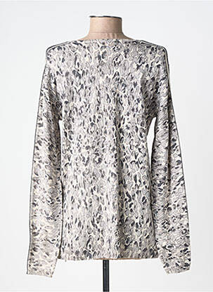 Top stretch manches longues gris BARBARA LEBEK femme