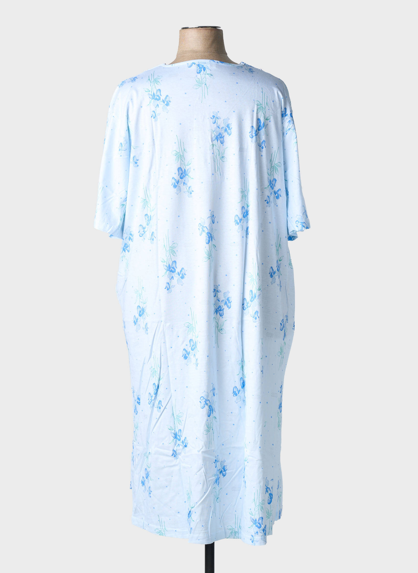 Chemise de nuit stretch bleu 20/20 femme