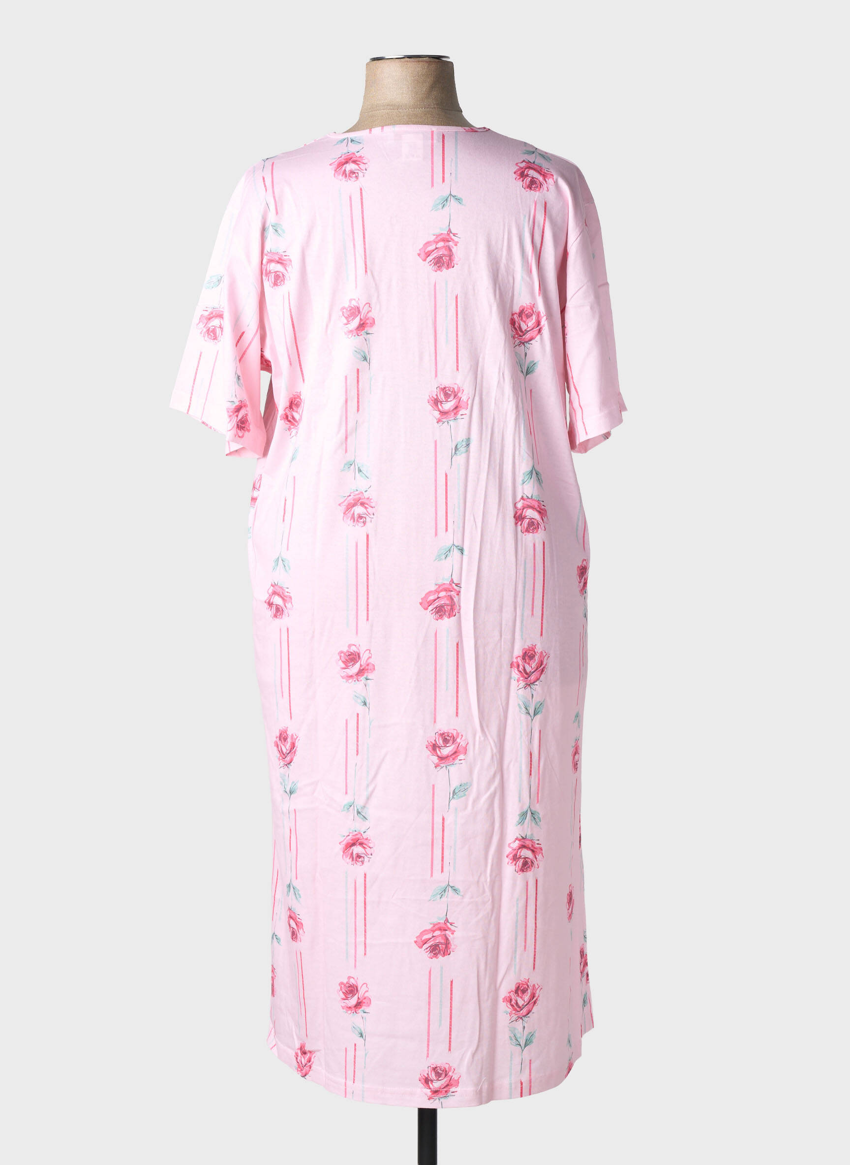 Chemise de nuit stretch rose 20/20 femme