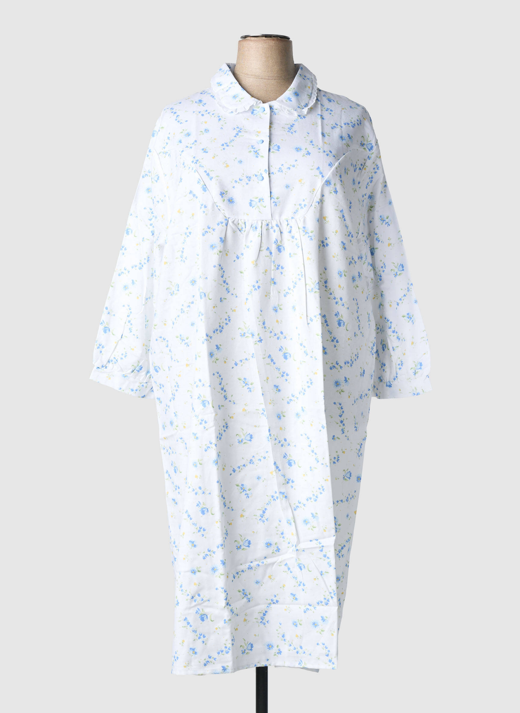 Chemise de nuit imprimé fleurs bleu 20/20 femme