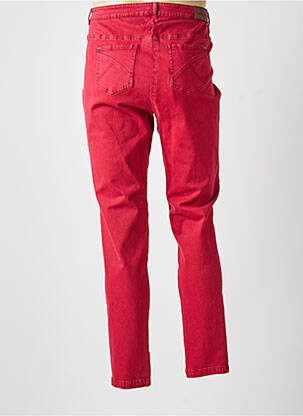 Pantalon droit stretch taille normale rouge AGATHE & LOUISE femme