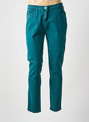 Pantalon droit stretch taille normale bleu AGATHE & LOUISE femme