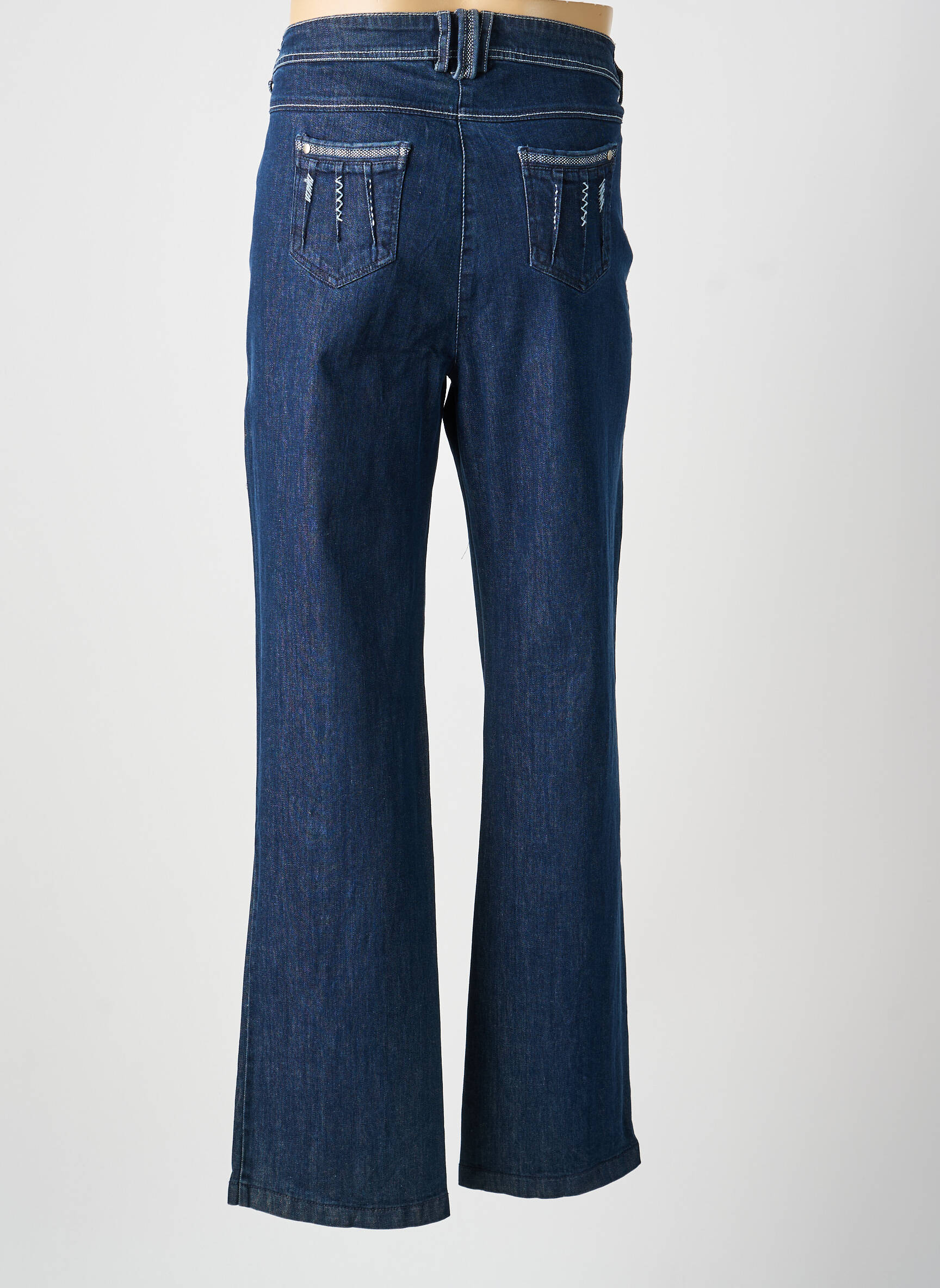 Jean coupe flare taille normale taille normale bleu JAC JAC femme