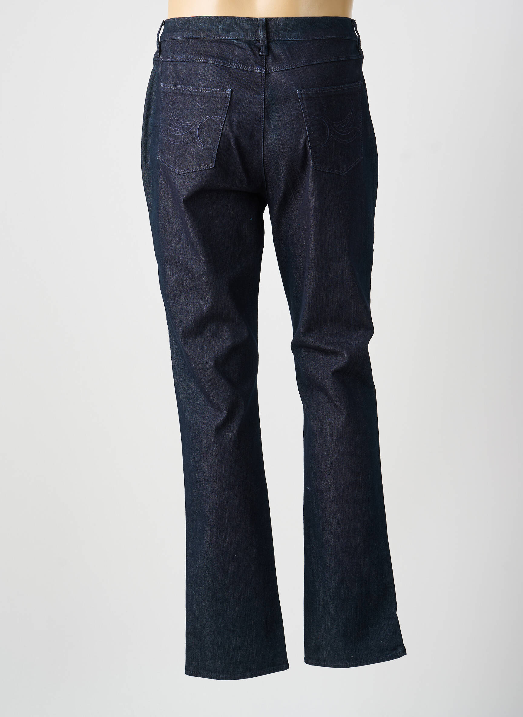 Jeans coupe droite stretch taille normale bleu GEVANA femme