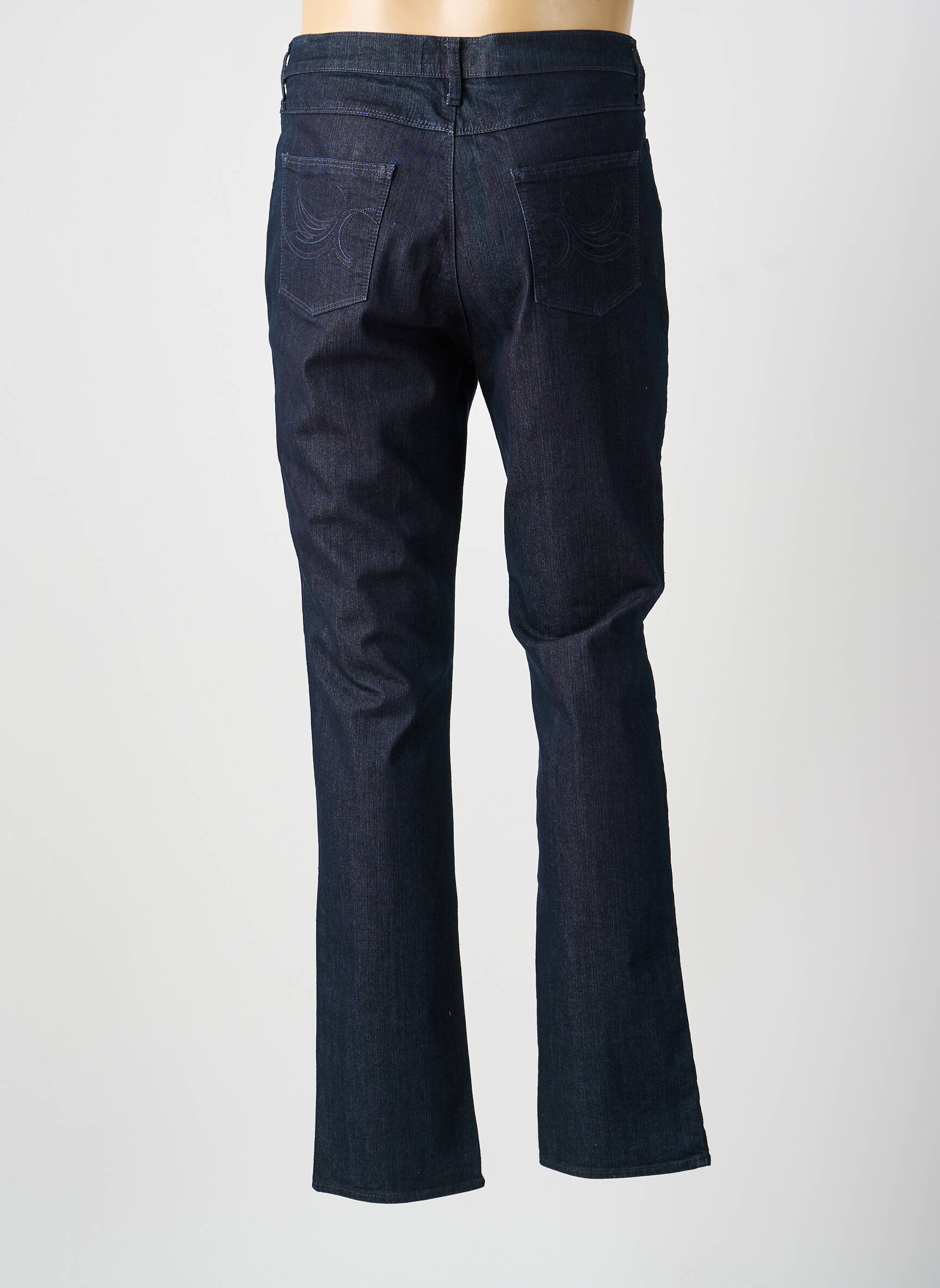 Jeans coupe droite stretch taille normale bleu GEVANA femme