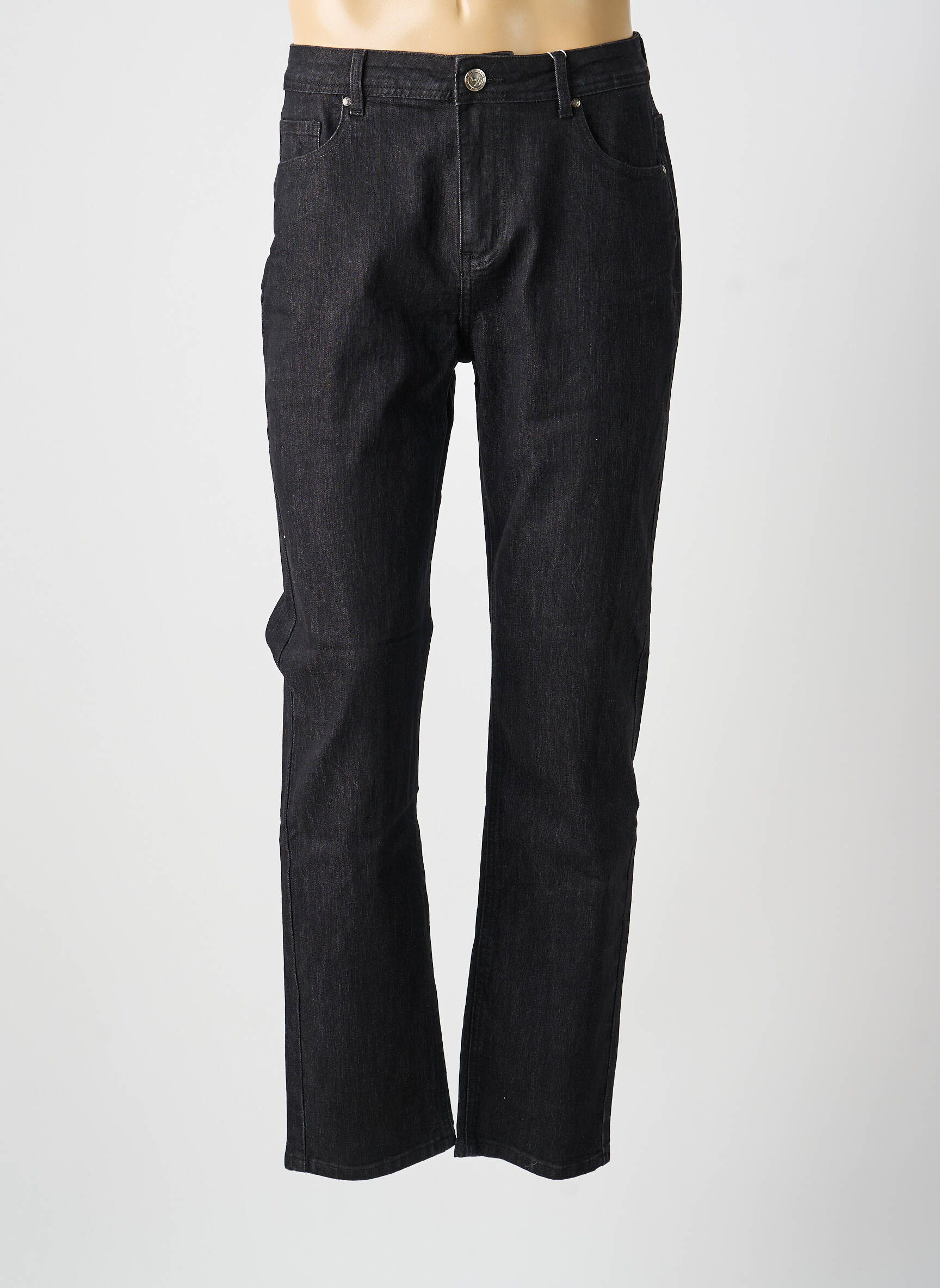 Jeans coupe slim stretch taille normale noir GRIFFON femme