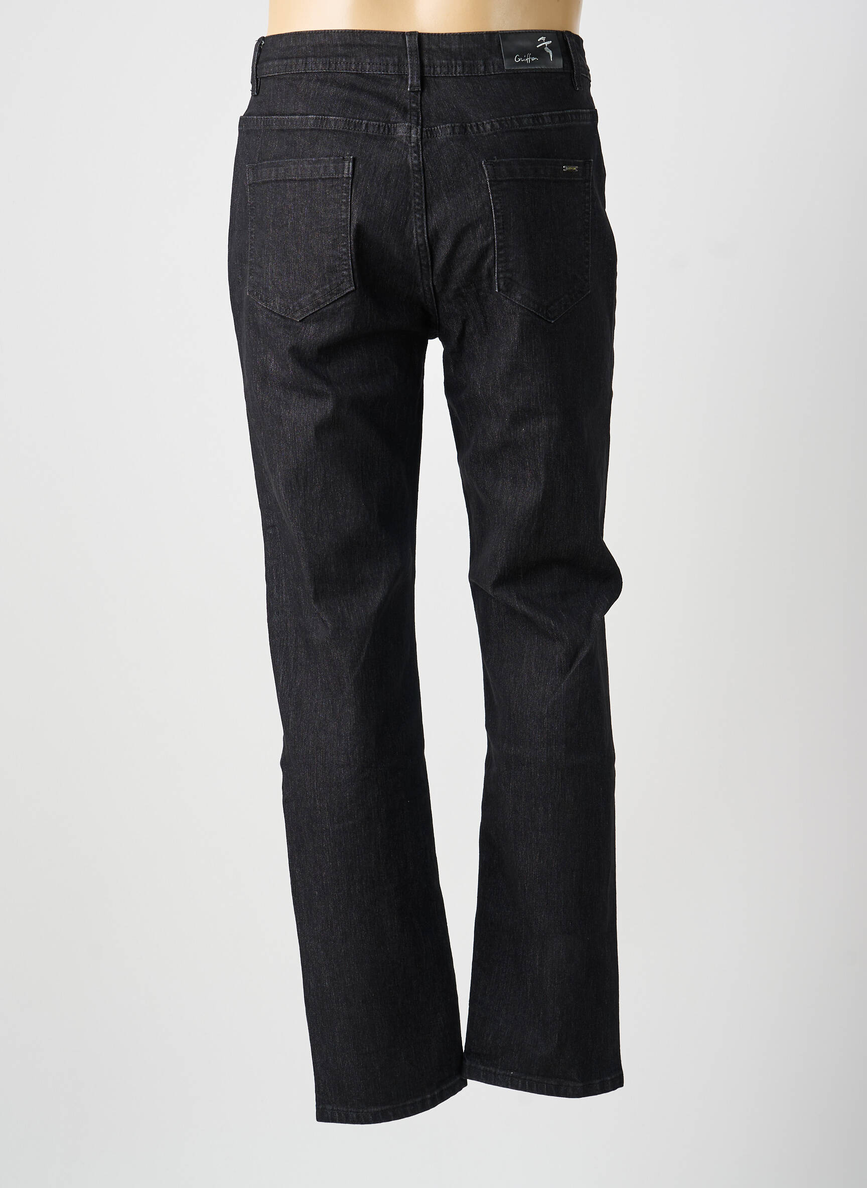Jeans coupe slim stretch taille normale noir GRIFFON femme