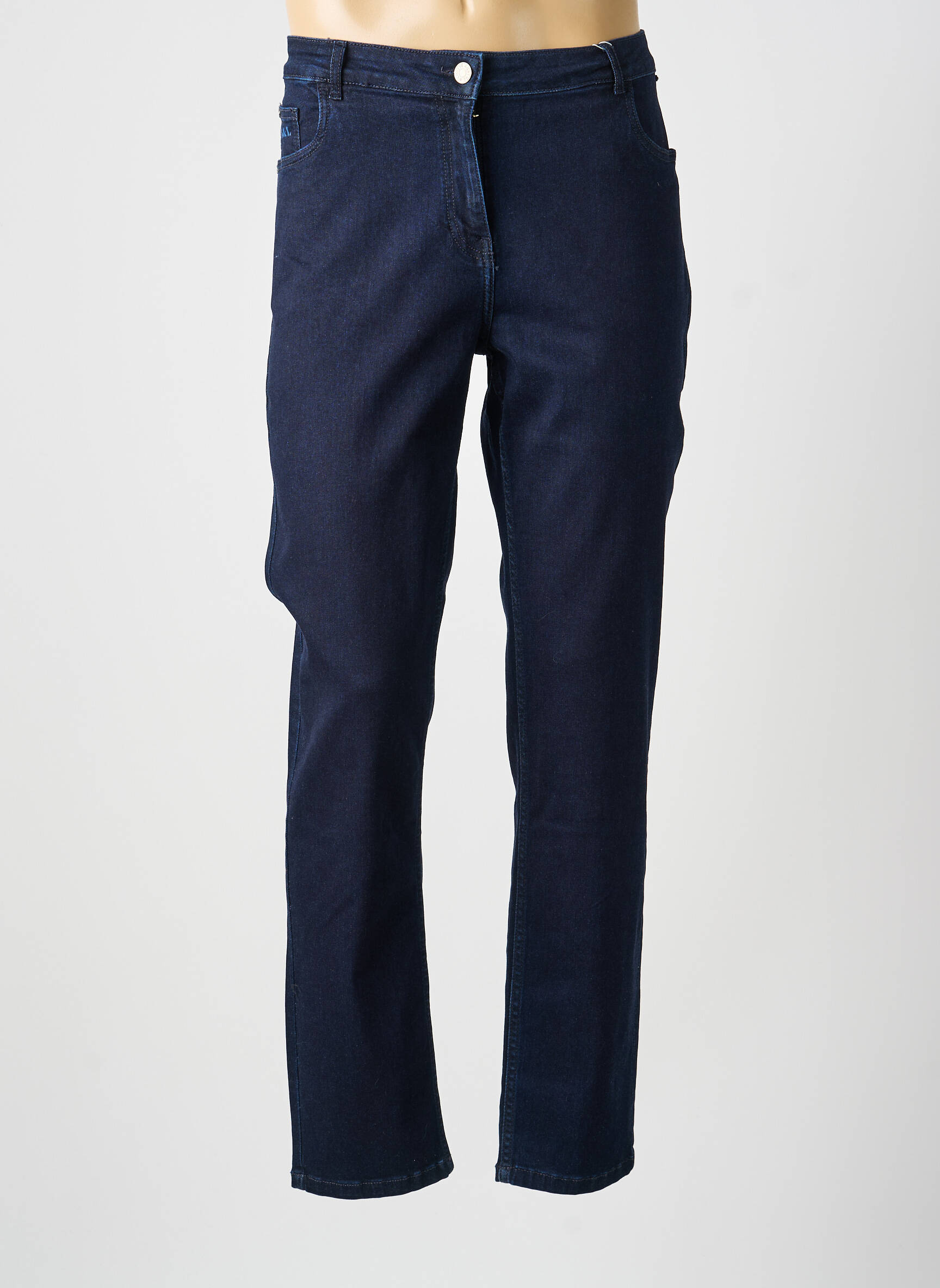 Jeans coupe slim stretch taille normale bleu AGATHE & LOUISE femme