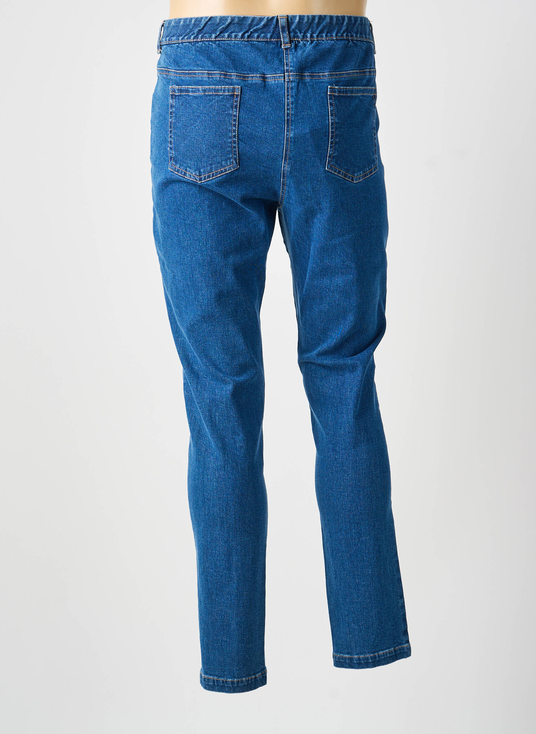 Jeans coupe slim stretch taille normale bleu AGATHE & LOUISE femme