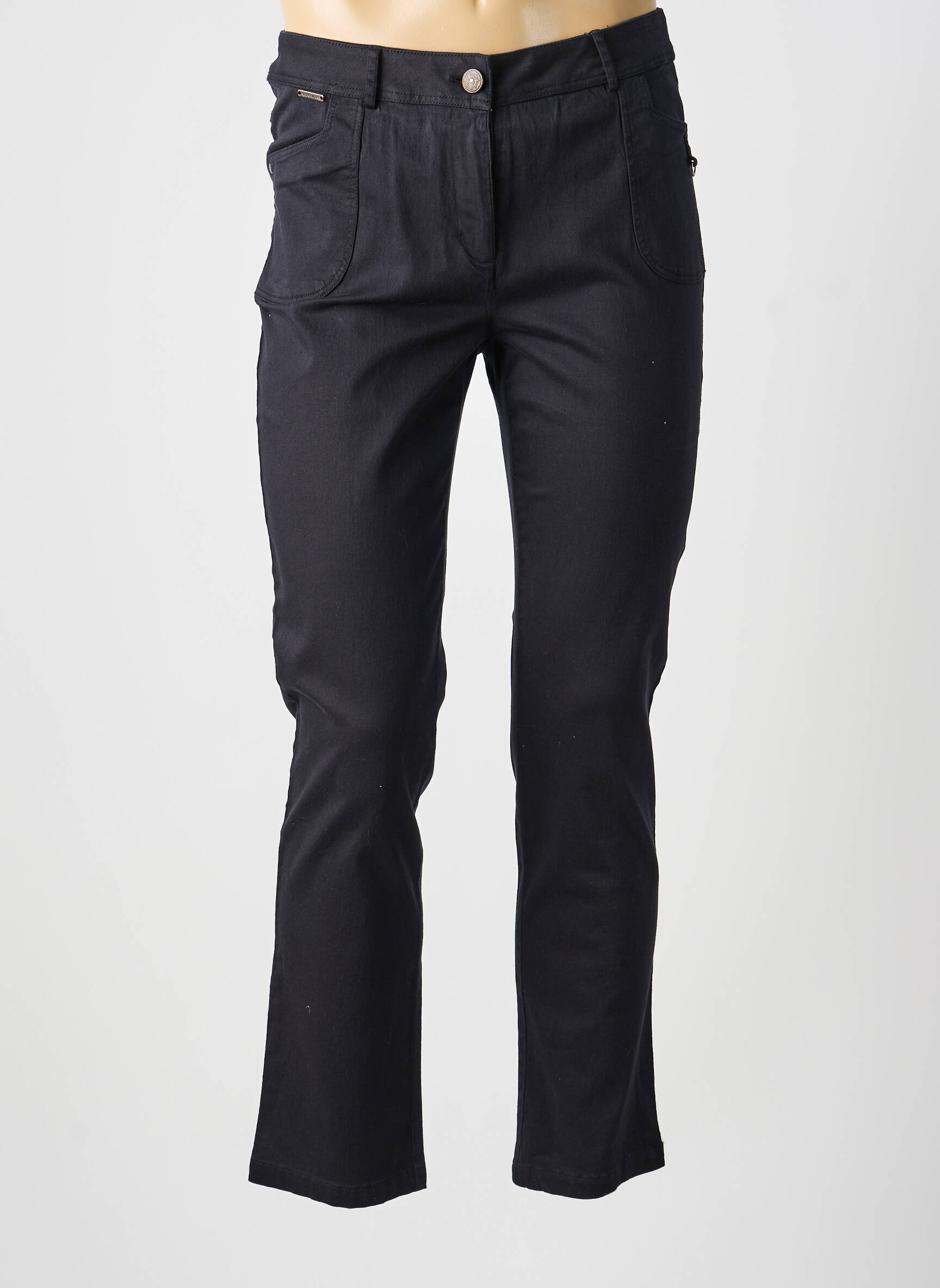 Pantalon droit stretch noir AGATHE & LOUISE femme