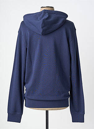 Sweat-shirt à capuche sérigraphie floquée manches longues bleu WRANGLER homme