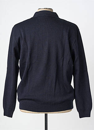 Pull col polo manches longues noir 20/20 homme