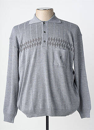 Pull coupe droite manches longues gris GRIFFON femme
