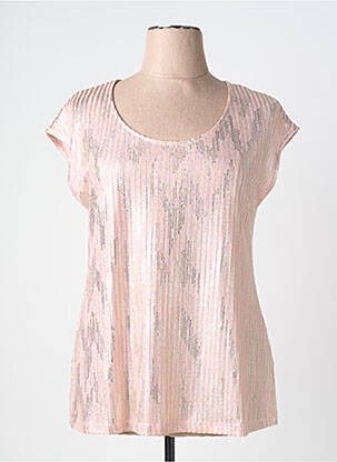 Top stretch manches courtes rose SPG WOMAN femme