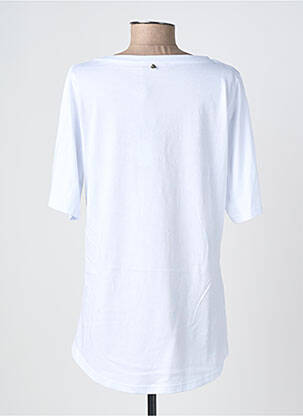 T-shirt sérigraphie floquée manches courtes blanc SOPHIA femme