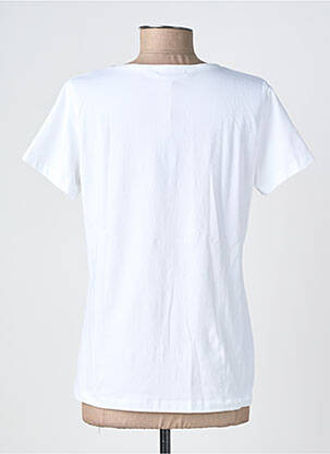 T-shirt col v manches courtes blanc NOOS NOOS femme