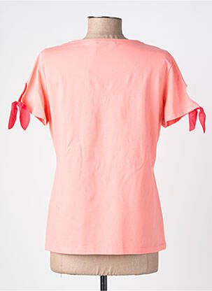 T-shirt col v manches courtes rose NOOS NOOS femme