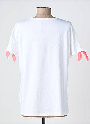 T-shirt col v manches courtes blanc NOOS NOOS femme