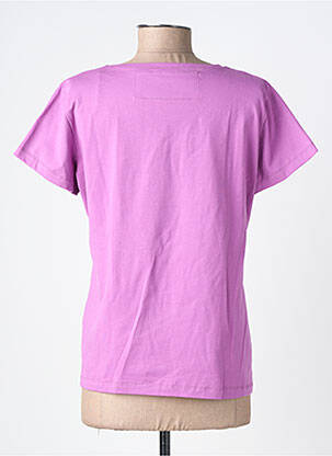 T-shirt col v manches courtes violet NOOS NOOS femme