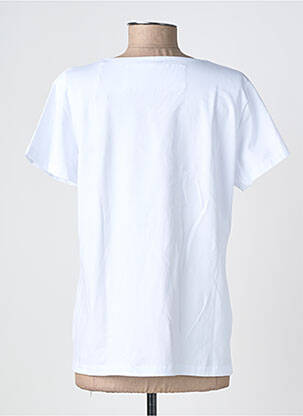 T-shirt col v manches courtes blanc NOOS NOOS femme