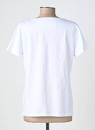 T-shirt sérigraphie floquée manches courtes blanc NOOS NOOS femme