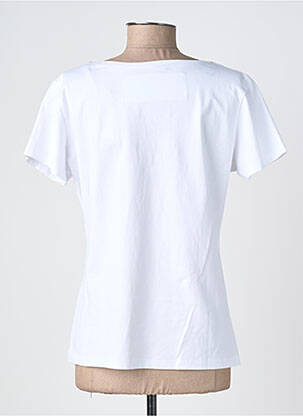 T-shirt sérigraphie floquée manches courtes blanc NOOS NOOS femme