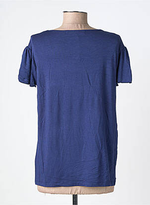 T-shirt stretch manches courtes bleu TRES BOUTONS femme