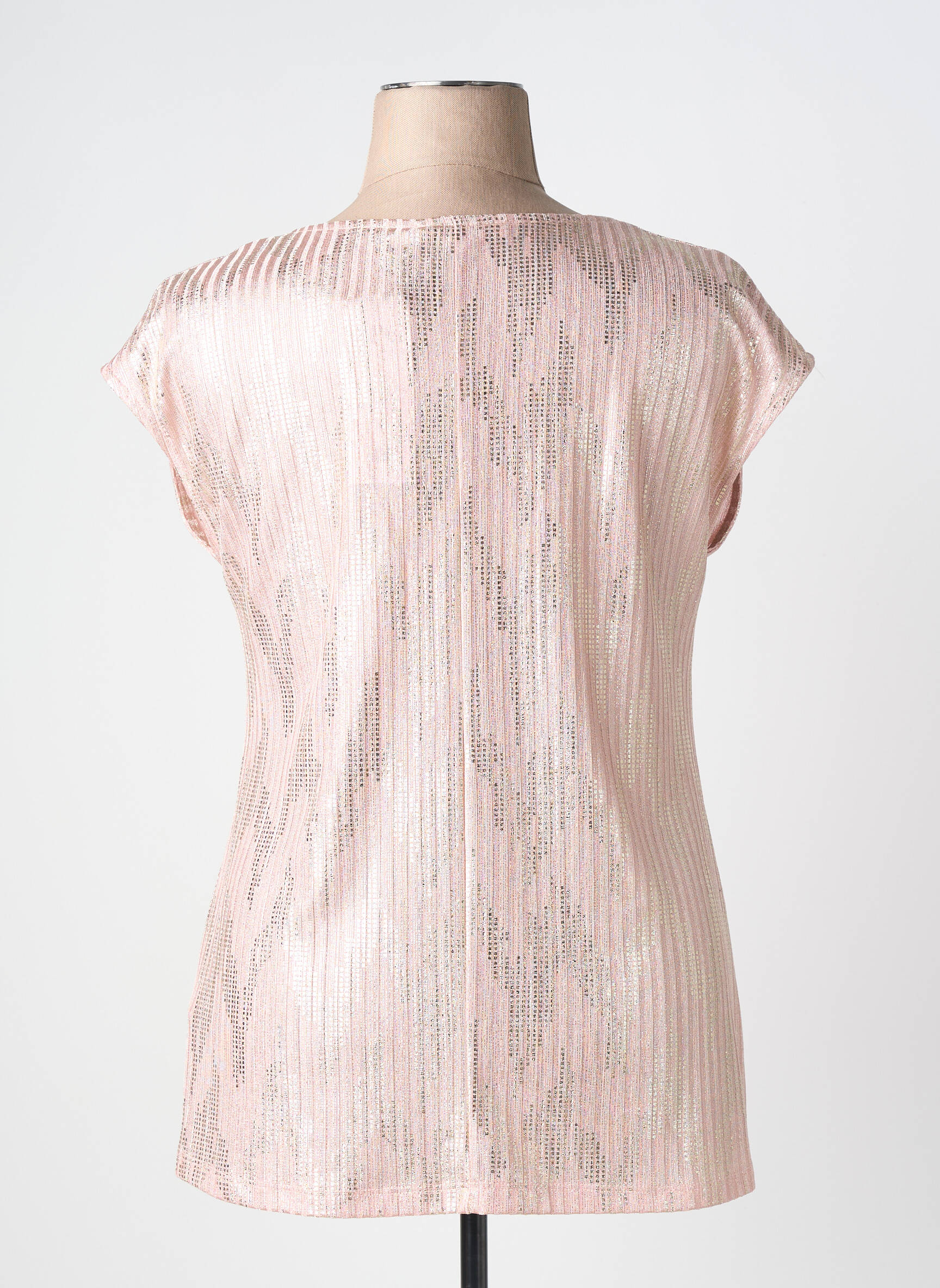 Top stretch manches courtes rose SPG WOMAN femme