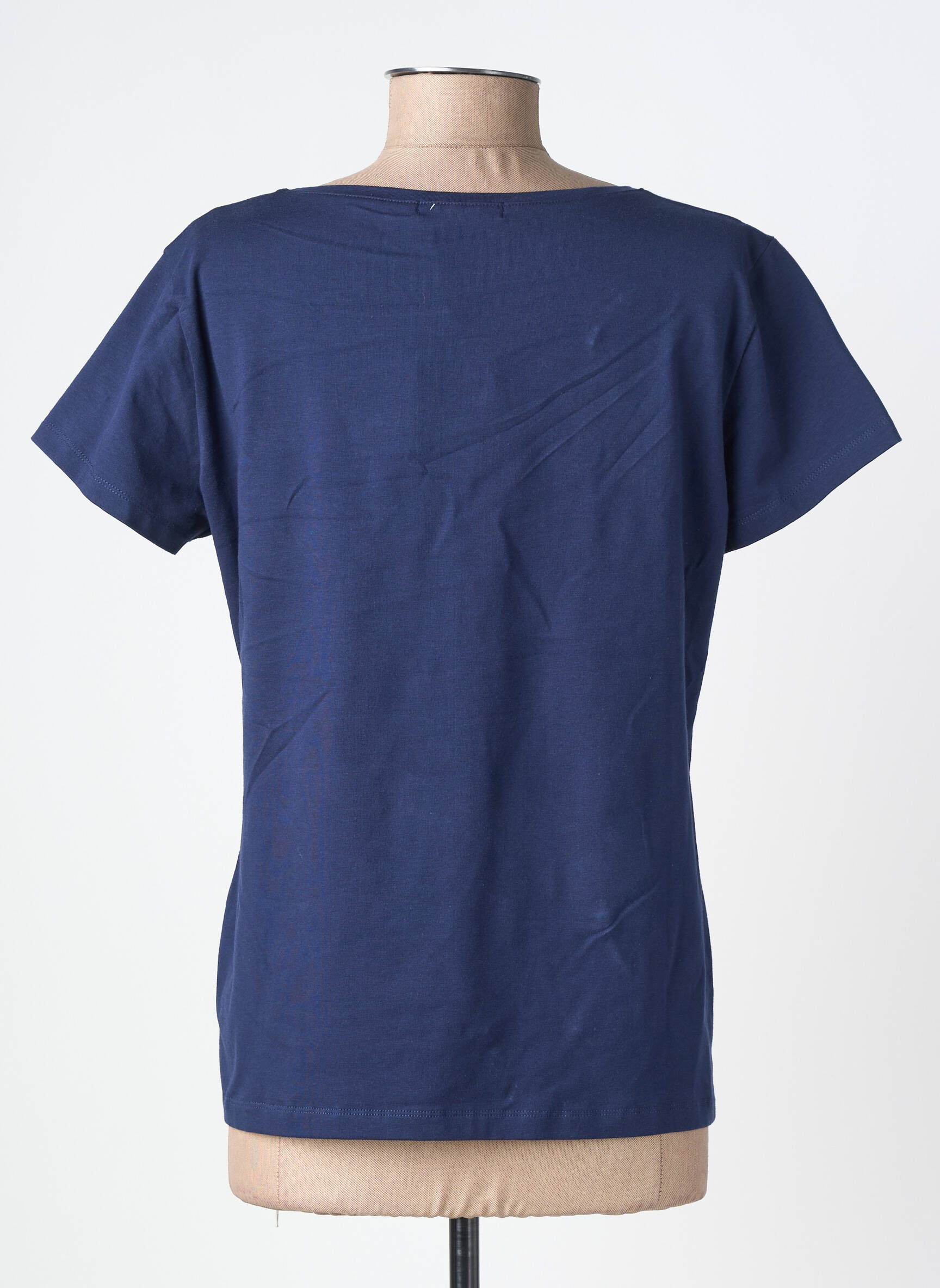 T-shirt col v manches courtes bleu NOOS NOOS femme