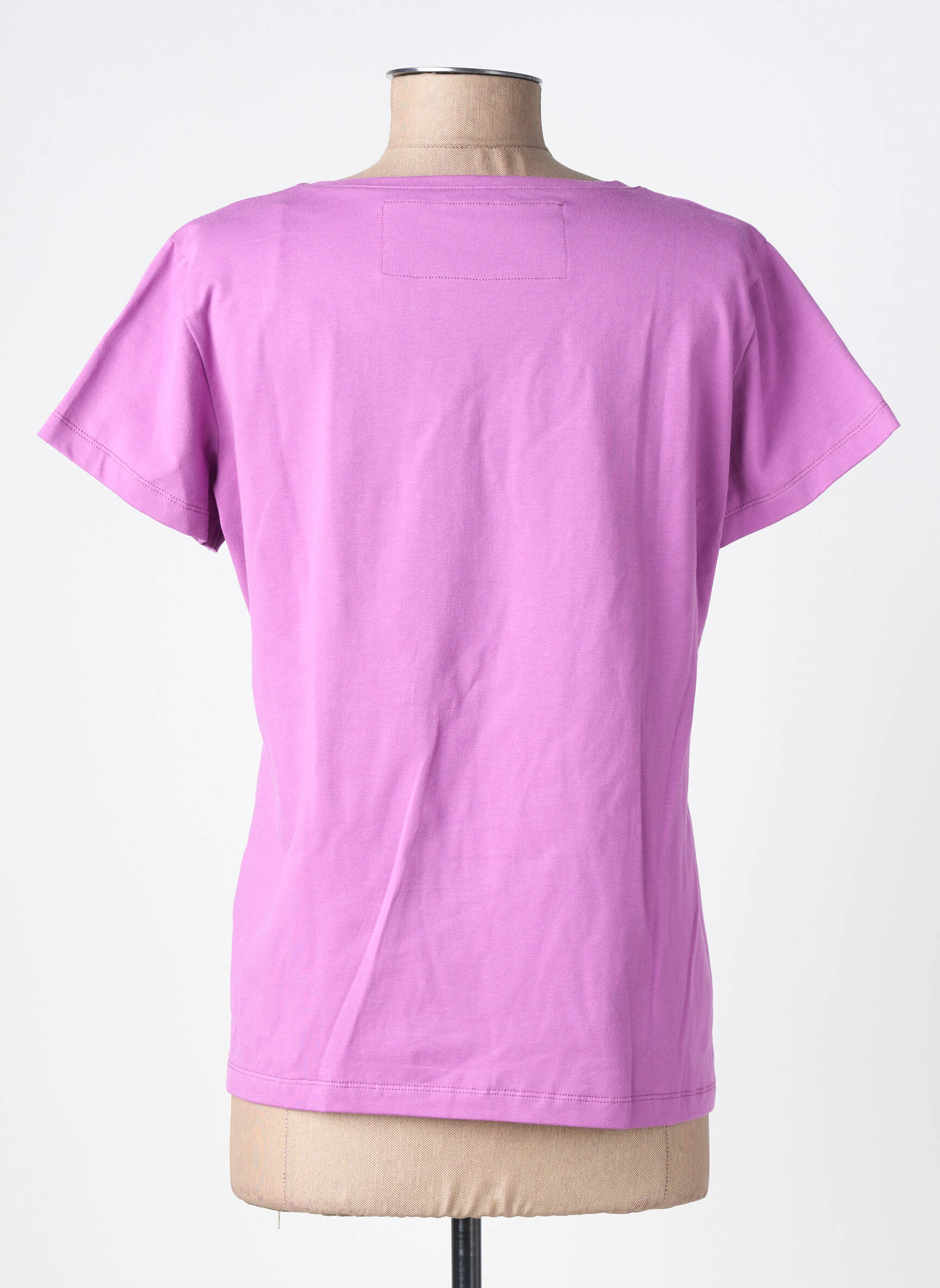 T-shirt col v manches courtes violet NOOS NOOS femme