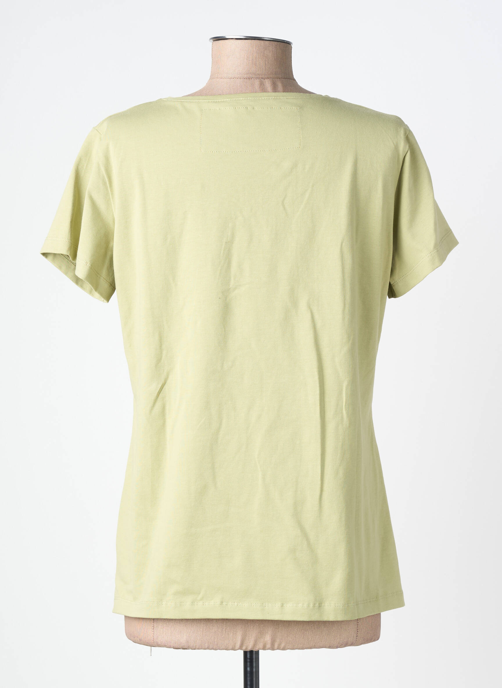 T-shirt col v manches courtes vert NOOS NOOS femme
