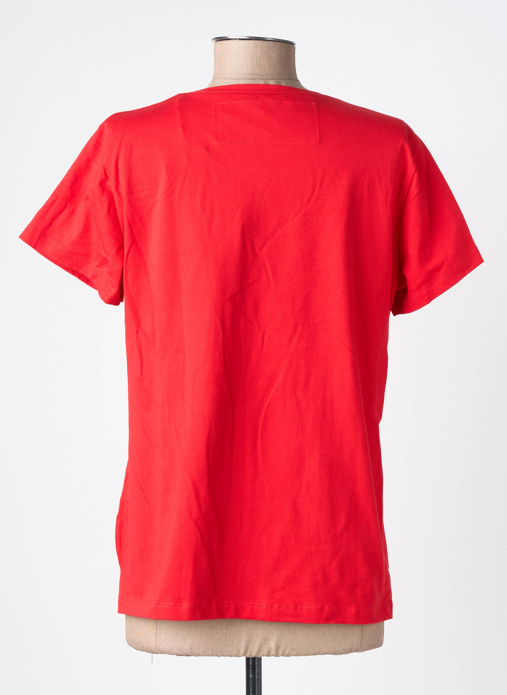T-shirt sérigraphie floquée manches courtes rouge NOOS NOOS femme