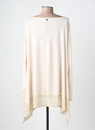 Tunique manches longues col rond beige SOPHIA femme