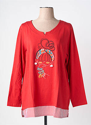 T-shirt manches longues manches longues rouge NOOS NOOS femme