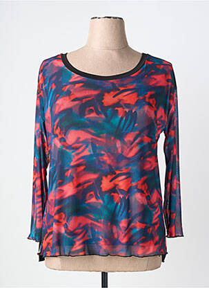 Top stretch manches 3/4 rouge SPG WOMAN femme