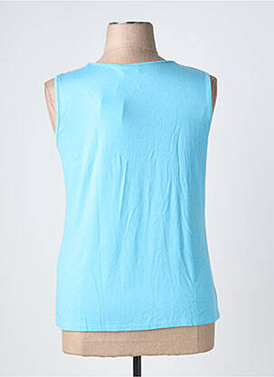 Top stretch sans manche bleu BARBARA LEBEK femme